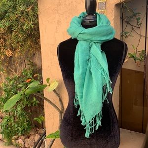 Green scarf
